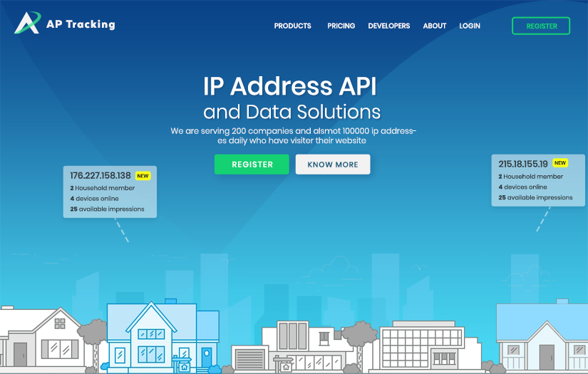 AP Tracking website screenshot 1